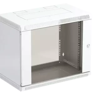 Шкаф телекоммуникационный настенный разборный 19”,18U(600x650), ШТ-НСр-18U-600-650-С дверь стекло ССД