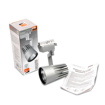 Светильник трековый Jazzway PTR 0140-2 40w 4000K 24° GR (серый) IP40