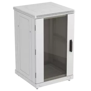 Шкаф телекоммуникационный напольный 19",18U(600x800), ШТ-НП-18U-600-800-С, передняя дверь стекло ССД