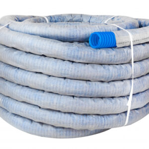 Труба гофрированная одностенная дренажная д. 63/52 мм в геофильтре (50м)