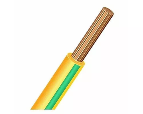 Провод ПуГВ нг(А)-LS 1х10,0 ГОСТ (200м), желто-зеленый TDM, м