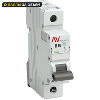 Автоматический выключатель EKF Averes AV-6 1P B16 А 6 кА mcb6-1-16B-av